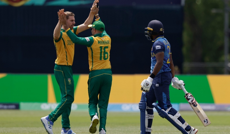 SA vs SL: Nortje registered career-best figures of 4/7 to bowl out SL for  77 